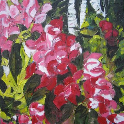 Abstract Floral Garden by Barbara Piatti