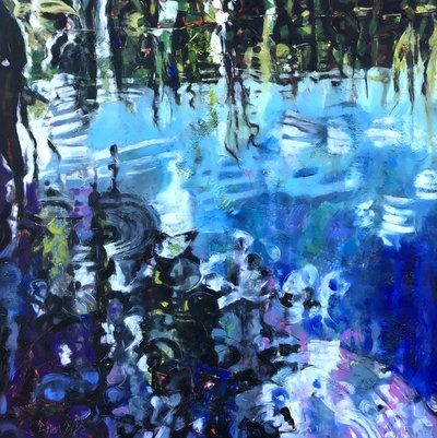 Abstract Water Reflections by Barbara Piatti