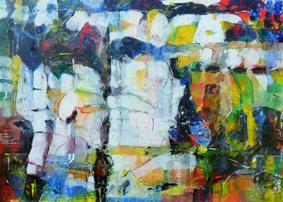 Colorful Abstract Figures by Barbara Piatti