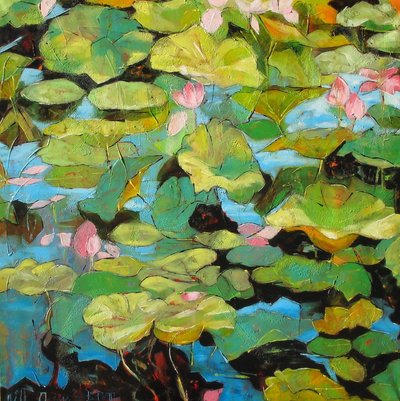 Serene Water Lilies by Barbara Piatti