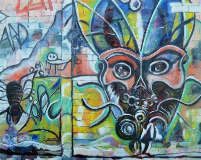 Vibrant Graffiti Monster by Barbara Piatti