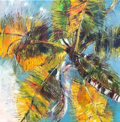 Vibrant Tropical Palms by Barbara Piatti