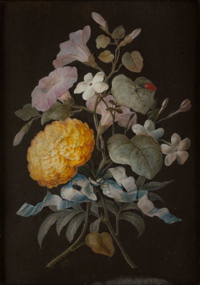 Set of Four Still Lifes with Butterflies by Barbara Regina Dietzsch