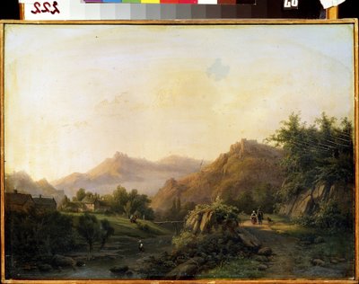 Landscape with a Way by Barend Cornelis Koekkoek