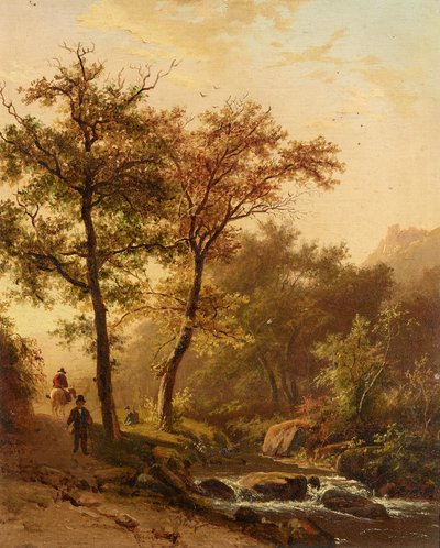 Romantic Landscape by Barend Cornelis Koekkoek