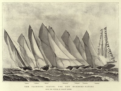 The Yachting Season, the New Hundred-Raters by Barlow Moore