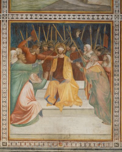 Scene from the New Testament: Crowning with Thorns by Barna da Siena