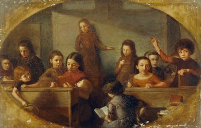 Board School Children by Barnett Samuel Marks