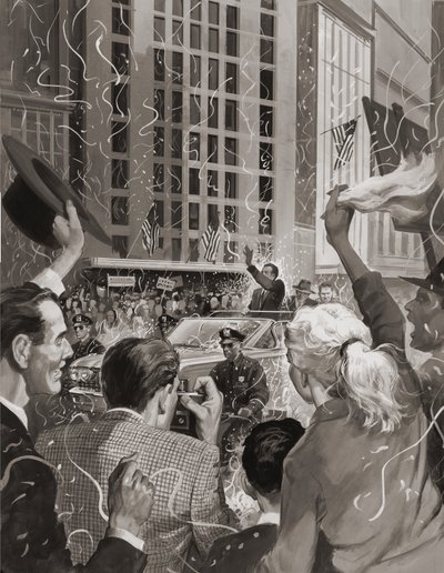 Richard Nixon elected President of the United States by Barrie Linklater