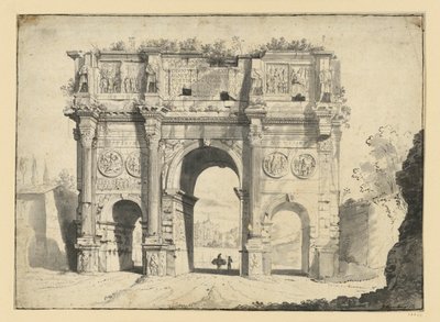 The Arch of Constantine in Rome by Bartholomeus Breenbergh