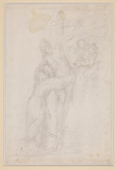 Saint Francis embracing the Crucified Christ by Bartolomé Esteban Murillo