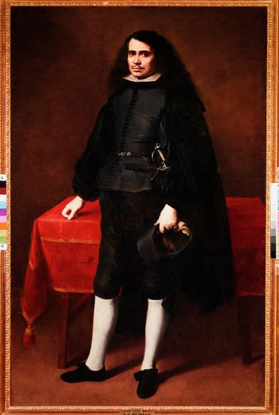 Portrait of a Gentleman with Long Hair and Strawberry Collar by Bartolomé Esteban Murillo