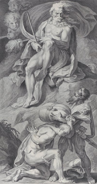 Ulysses Receiving the Winds in a Leather Bag from Aeolus by Bartolomeo Crivellari