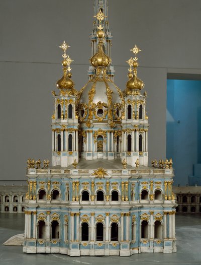 Project for the Monastery of the Virgin of the Resurrection (Smolny) in Saint Petersburg by Bartolomeo Franceso Rastrelli
