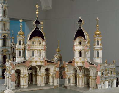 Project for the Monastery of the Virgin of the Resurrection in Saint Petersburg by Bartolomeo Franceso Rastrelli
