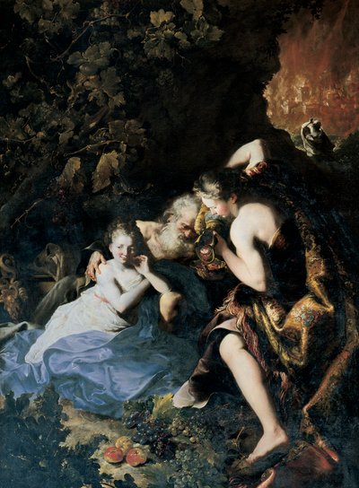 Lot Made Drunk by His Daughters by Bartolomeo Guidobono