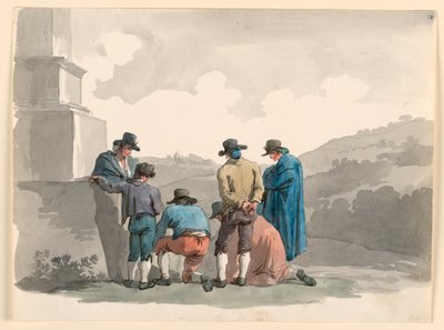 Playing With Money, 1807–08 by Bartolomeo Pinelli