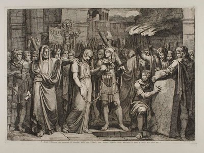 Floronia About to Enter Her Tomb by Bartolomeo Pinelli