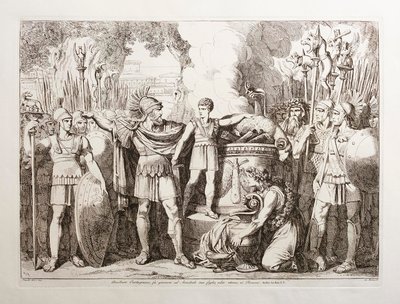 Hamilcar Barca Makes His Son Hannibal Swear Eternal Hate to the Romans by Bartolomeo Pinelli