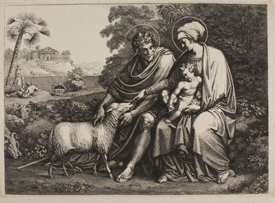 Rest on the Flight into Egypt by Bartolomeo Pinelli