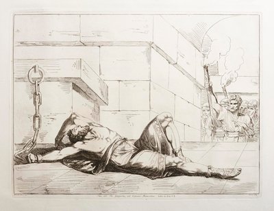 The End of King Jugurtha in the Mamertine Prison by Bartolomeo Pinelli