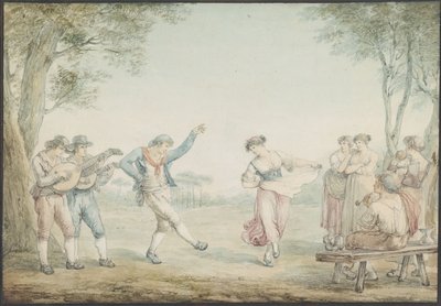 The Saltarello Dance by Bartolomeo Pinelli