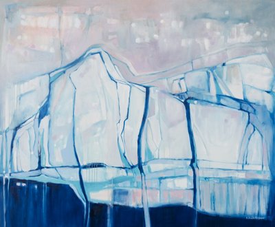 Blue Glacier Abstraction by Beata Brząkalik-Gburek