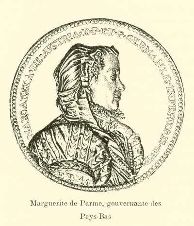 Margaret of Parma, Governess of the Spanish Netherlands by Belgian School