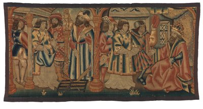 Tapestry, Two scenes from the Life of St Lawrence by Belgian School