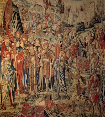 Tapestry of David and Bethsabee: The Arms of Joab by Belgian School