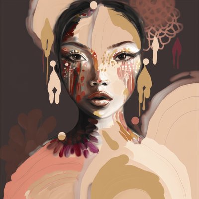 Abstract Woman Portrait by Bella Eve