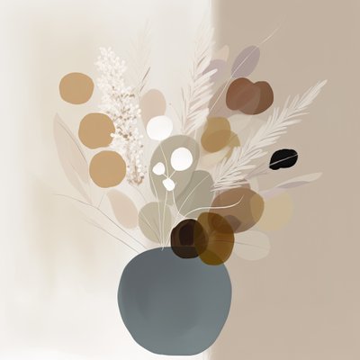 Muted Botanical Bouquet by Bella Eve