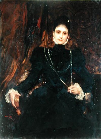 Portrait of Mme M.S. Derviz by Benjamin  Constant