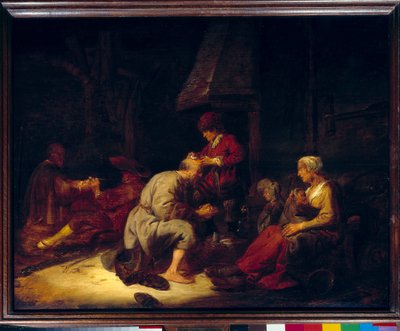 The Operation: A Surgeon Operating One of His Patients in the Head by Benjamin Gerritsz. Cuyp