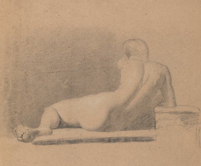 Study of a Reclining, Nude Figure by Benjamin Robert Haydon