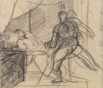 The Murder of Duncan - Macbeth with the Body (and Lady Macbeth Approaching) by Benjamin Robert Haydon