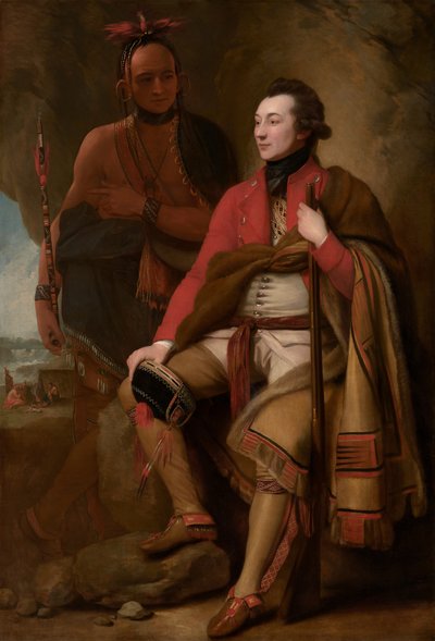 Colonel Guy Johnson and Karonghyontye (Captain David Hill) by Benjamin West