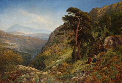 On the Hills above Betws-y-Coed, Wales by Benjamin Williams Leader