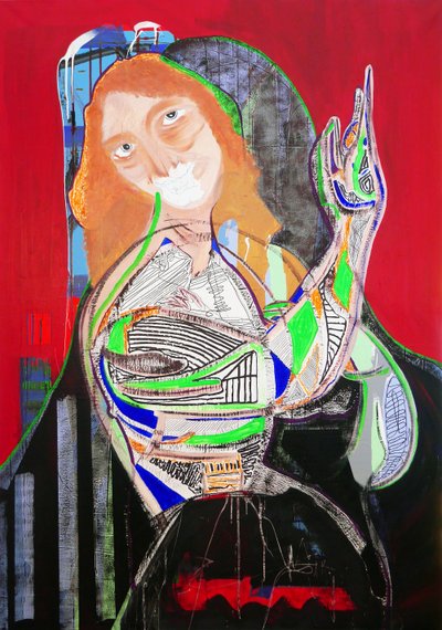 Overpainting: Saint John the Baptist, 2020 by Benoit Erwann Boucherot