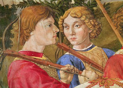 Procession of the Magi, Procession Led by Lorenzo the Magnificent in the Guise of the Magus Caspar (detail) by Benozzo di Lese di Sandro Gozzoli