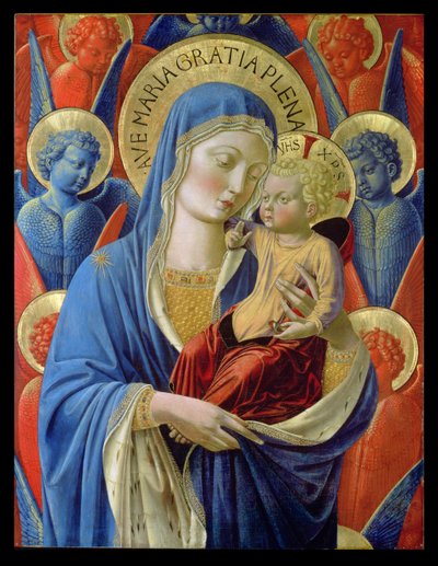 Virgin and Child with Angels, c.1460 by Benozzo di Lese di Sandro Gozzoli