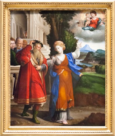 The Appearance of the Virgin to Augustus and Sibilla by Benvenuto Tisi da Garofalo