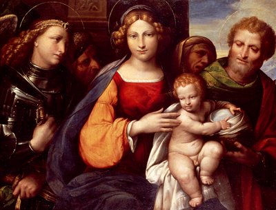 Virgin with Child and Saints Michael and Joseph by Benvenuto Tisi da Garofalo