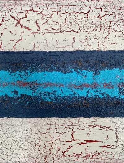Cracked Paint Stripes by Berit Pihl