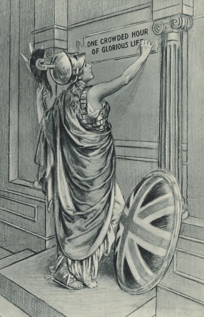 The Call of Britannia - One Crowded Hour of Glorious Life by Bernard (after) Partridge