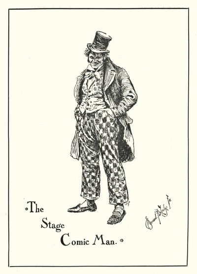The Stage Comic Man (engraving) by Bernard (after) Partridge