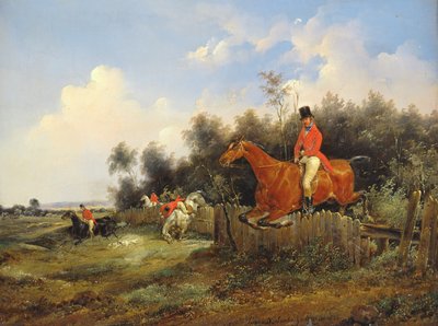 Hunting Scene by Bernard Edouard Swebach