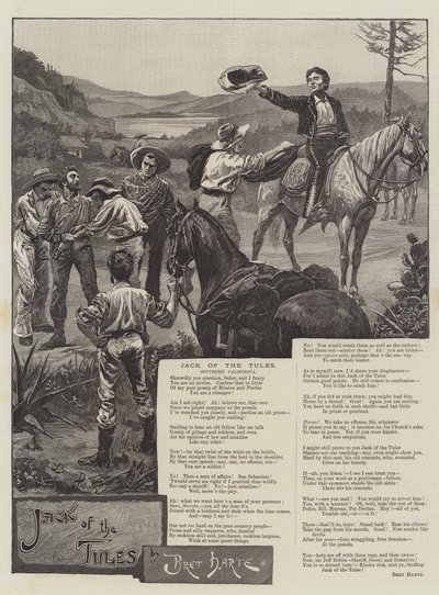 Jack of the Tules, by Bret Harte by Bernard Partridge