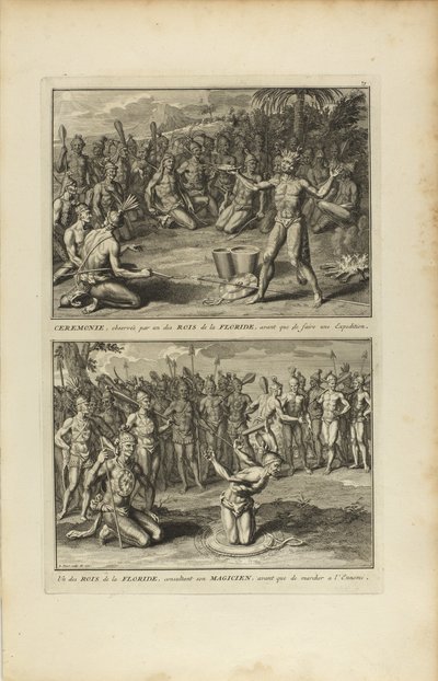 Ceremony, Observed by One of the Kings of Florida by Bernard Picart
