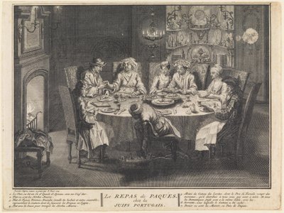 The Celebration of the Passover Meal by Bernard Picart